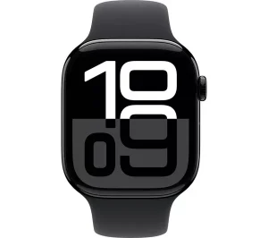 APPLE Watch Series 10 - 46 mm Jet Black Aluminium Case with Black Sport Band