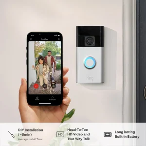 Ring Battery Video Doorbell + Indoor Camera (2nd Gen) - Worth £150